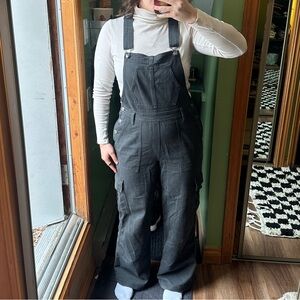 Aerie Women's Black/ Grey Overalls